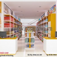 Thiết kế thi công cửa hàng mẹ và bé - Chị Trang - Thanh Oai diện tích 180m2